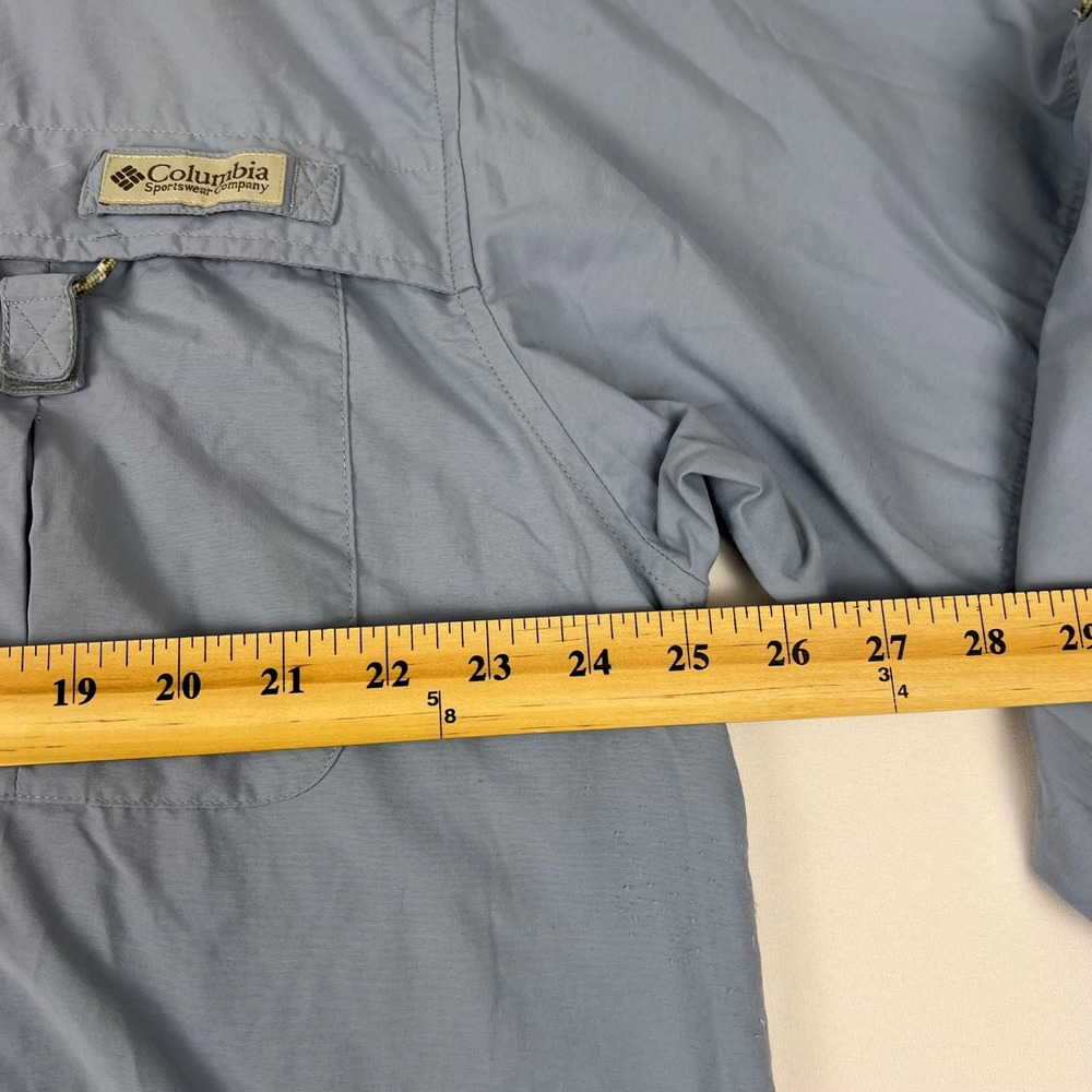 Columbia PFG Bahama II Shirt L Blue Nylon LS Fishing UPF 30 FM7015 - Picture 9 of 9